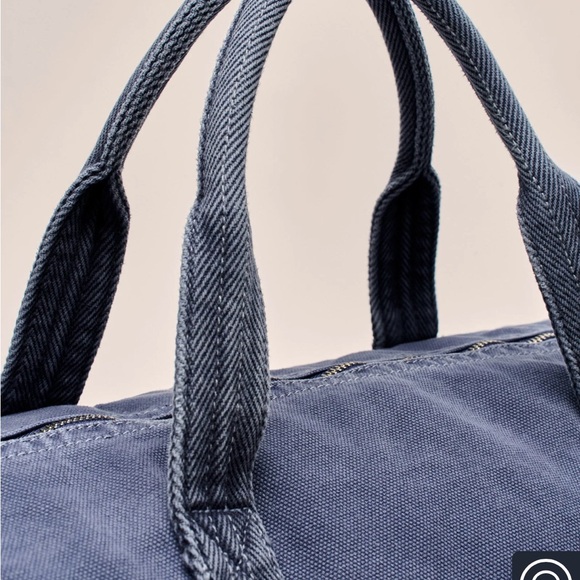 Johnnie-O Blue Canvas Duffle Bag - Picture 2 of 4